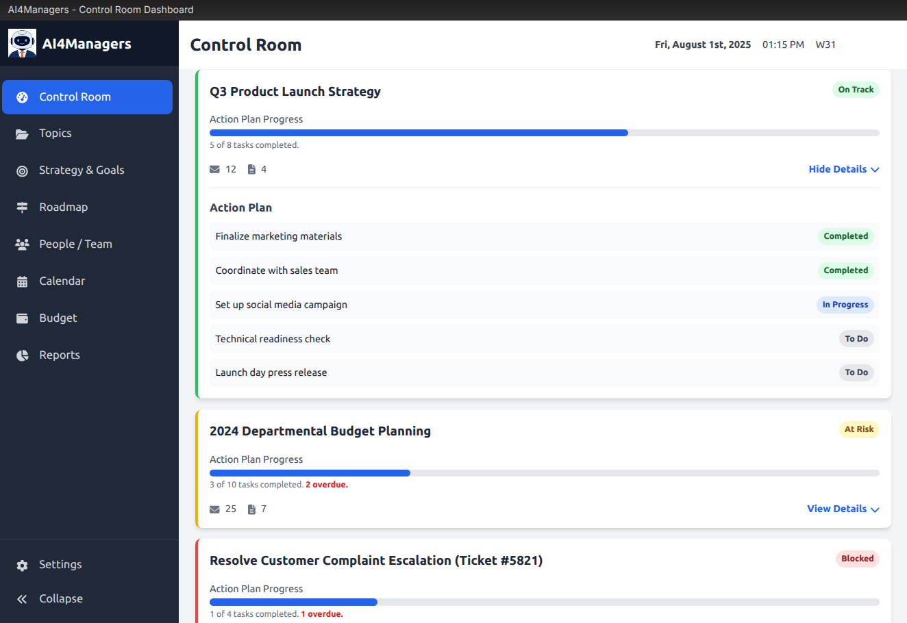 Intelligent Task Management